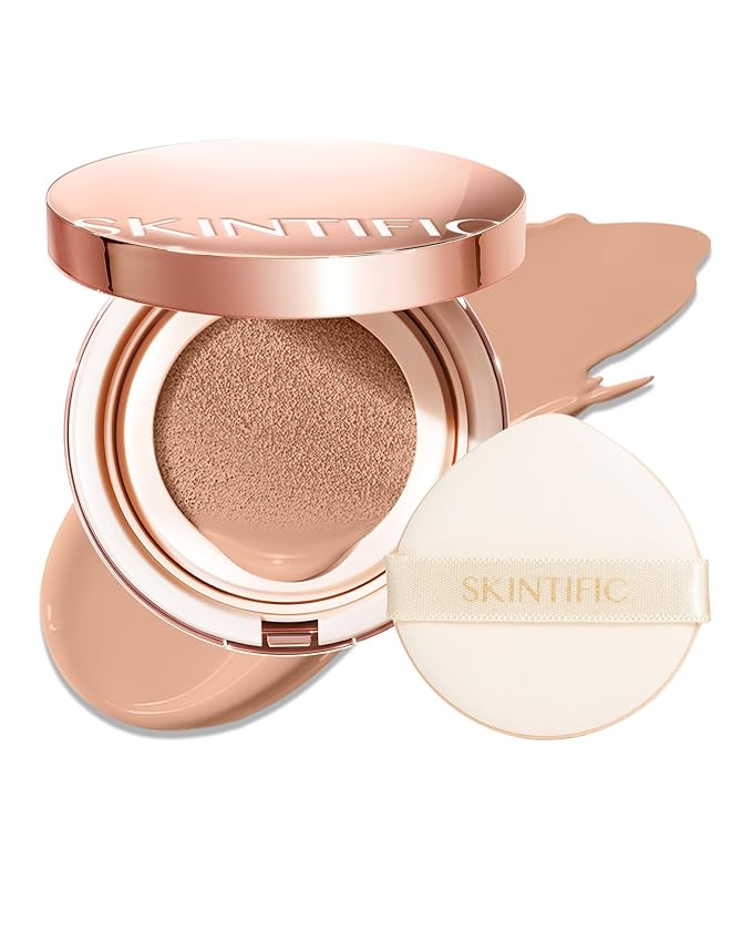 Full Coverage Cushion Foundation #0CN Cool Porcelain| Satin Glow Finish, Oil-Control & Waterproof, Buildable Tattoo Cover Cushion for All Skin Types