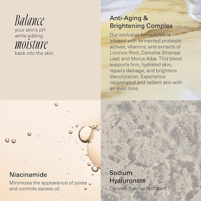 Balance Moisturizing Toner - Daily Facial Toner for All Skin Types, Hydrate and Refresh Skin While Balancing pH Levels