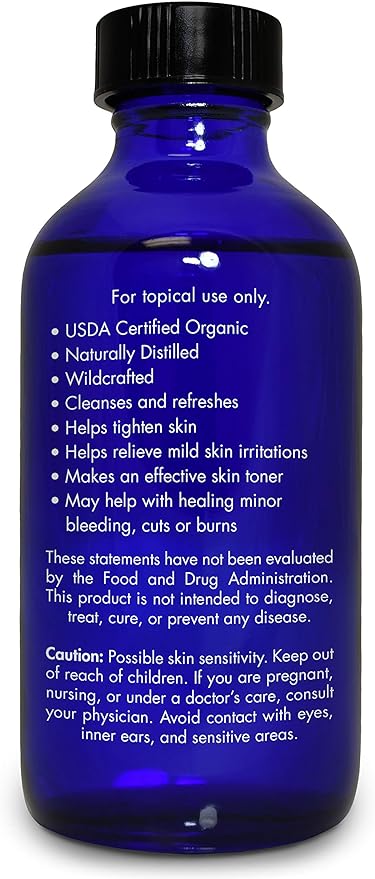 Organic, Witch Hazel – 100% Pure, Witch Hazel, for Face, Acne, Butt, Skin, Scalp, Hair, Body by Zongle Therapeutics, 4 OZ