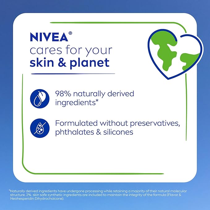 NIVEA Vanilla Buttercream Lip Care, Moisturizing Lip Balm with Shea Butter, Nourishing Oils and Vitamin C & E, 3-in-1 Moisture, Repair and Nourish, 0.17 Oz Stick, Pack of 4