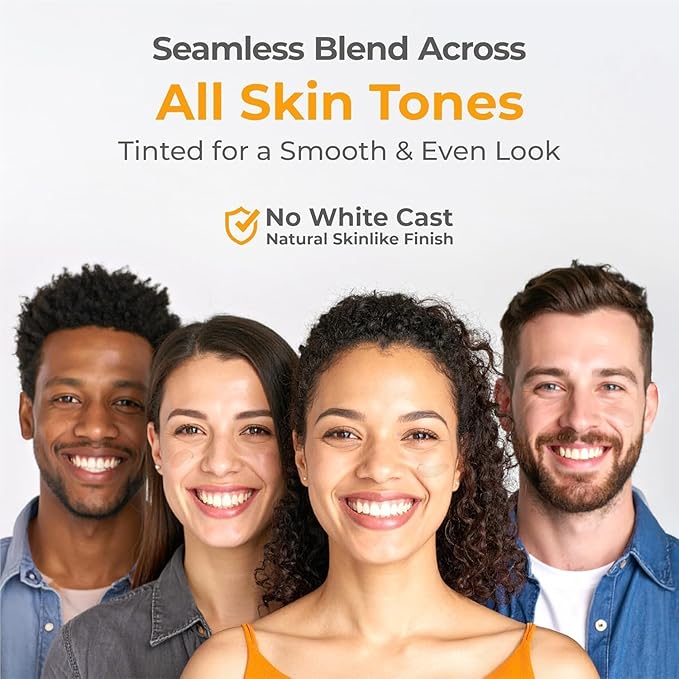 UV Doux Mineral Sunscreen SPF 50 PA+++ | Tinted, Oil-Free, Water Resistant No White Cast | Zinc & Iron Oxide | For Sensitive & Acne-Prone Skin Broad Spectrum, 100% Mineral | Men, Women 1.7oz Pack 2