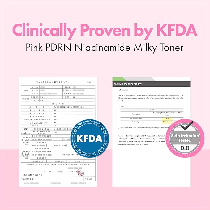 TOSOWOONG Pink PDRN Niacinamide Milky Toner, Niacinamide 5% Dark Spot Care, Salmon DNA PDRN Soothing, 3 Ceramides & 12 Peptides Moisturizing, Glass Glow Skin, Korean Skincare, 150ml / 5.07 fl. oz.