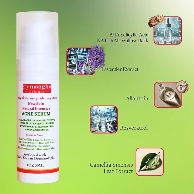 gymsegbë Acne Set: Cleanser, Toner, Serum, and Acid Peel