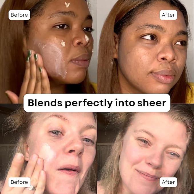 Tinted Mineral Sun Balm for Face. Chemical Filter-Free, Beef Tallow Non-Nano Zinc Formula, Made in USA, Non Toxic Ingredients