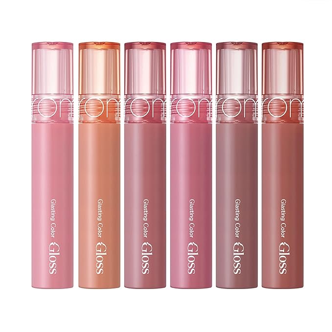 rom&nd GLASTING COLOR GLOSS 01 PEONY BALLET - K-Beauty Viral Plumping Lip Gloss | Mirror Shine, Hydrating, Non-Sticky, Long-Lasting "Bunny Tongue" Light Pink for Soft Girl Aesthetic