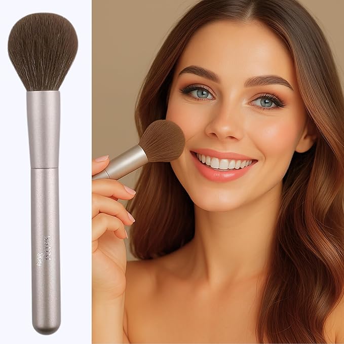 Double Ended Makeup Brush Set (11 Pieces) - Includes Foundation, Powder, Concealer, Highlighter, Contour, Eye Shadow & Blush Brushes - Face & Eye Make Up Brush with Synthetic Bristles