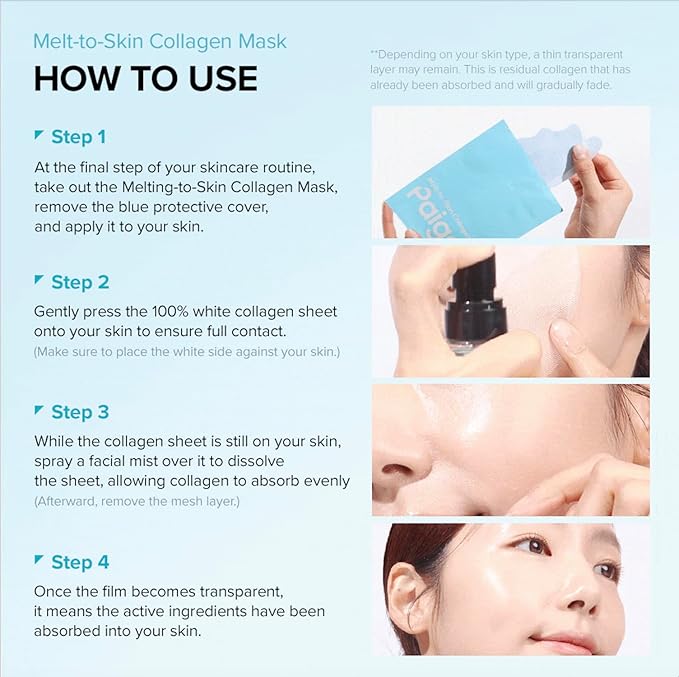 Melt to Skin Collagen Mask, – Wrinkle Patches for Forehead, Eyes & Smile Lines - Frown Lines, Eleven-Lines Repair Patches, Invisible Face Wrinkles Smoothers - Korean Skin Care, 12EA (12)