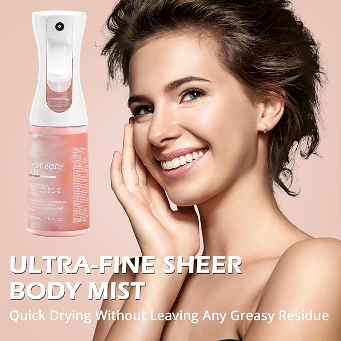 Sunglaze Sheer Body Mist Sunscreen,Lightweight Spray,Broad-Spectrum UV Protection & Hydration,For Active Lifestyles & Sensitive Skin,Ideal for Beach, Outdoor Sports-Sunscreen one