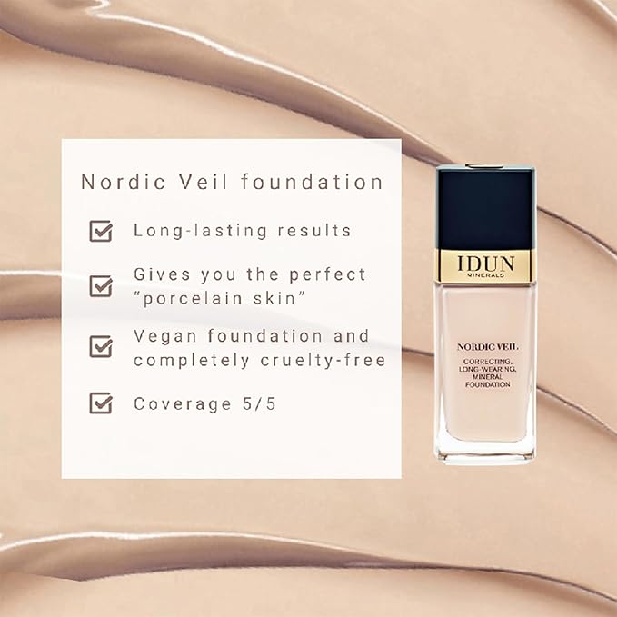 Nordic Veil Foundation - 312 Ingrid by Idun Minerals for Women - 0.88 oz Foundation