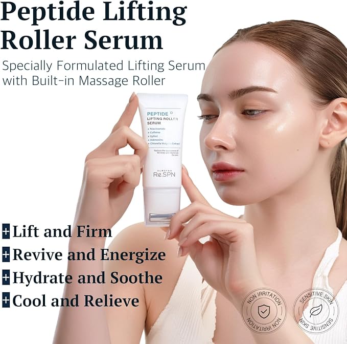 Re.SPN PHA Succinic Acid Calming Toner Pads + Re.SPN Peptide Duo - Daily Exfoliating, Hydrating and Soothing, Wrinkles & Dark Circles with Gua Sha Applicator, Vegan, Eye Peptide, Niacinamide, K-Beauty