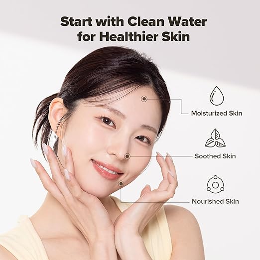 Bathroom Sink Filter, Set of 2, NSF Certified, Removes Fine Impurities, Chlorine & Rust, Vitamin C Gel, Skincare Water Filter, Gifts for Women (1, White)