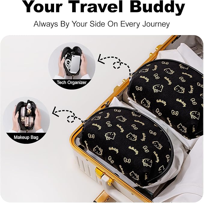 AmBealla 2PCS Cosmetic Bag Storage Purse Bag for Women,Cute Compact Travel Makeup Bag for Keys and Phone,Practical for Girls,Travel Bag for Toiletry