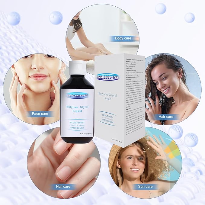 Butylene Glycol (200 ml) - 99.9% Pure Cosmetic Grade, Skin Care Formula Humectant & Solvent