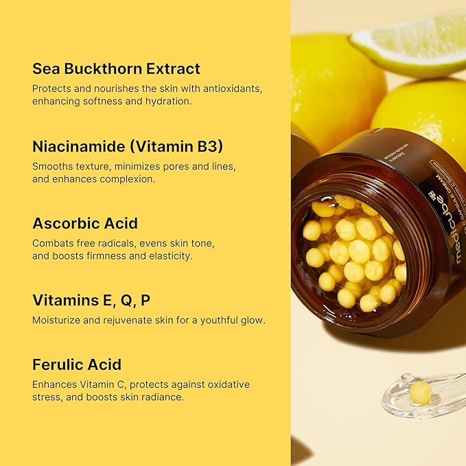 medicube Daily Hydration Capsule Duo: Hyaluronic Acid Cream and Deep Vitamin C Capsule Cream | Radiance Boosting and Soothing Daily Moisturizer Set for Balanced, Hydrated, and Healthy Skin