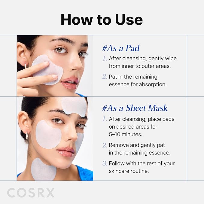 COSRX OneStep Original Tone Clarifying Moisture Pad, 100 Pads, Daily Toning Pad for Skin Texture & Hydration & Evening Skin Tone with Arbutin, Glutathione & 12 Hyaluronic Acids, Korean Skin Care