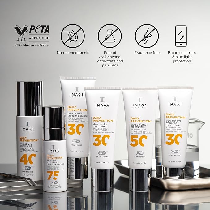IMAGE Skincare DAILY PREVENTION Protect & Refresh Mist, SPF 40 Broad Spectrum Sunscreen Spray, 1 Fl Oz Travel Size