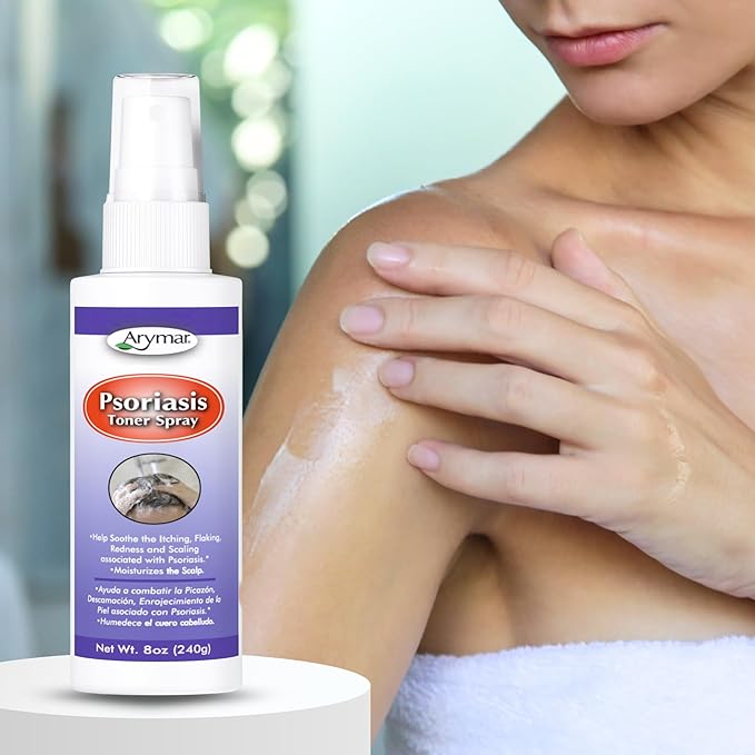 Arymar Psoriasis Toner Spray (8 fl oz) - Soothing & Hydrating Toner for Skin Health