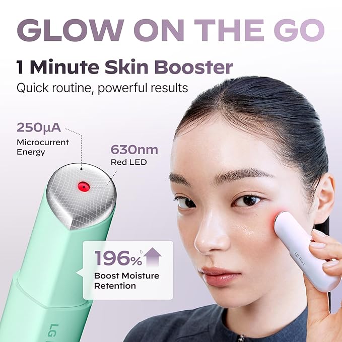 Superform Galvanic Booster Mystic White, 1min booster for ageless skin, anti-aging, Korean skincare, Glow on the go, Serum booster device, Glass Skin, Glow Booster, Gift
