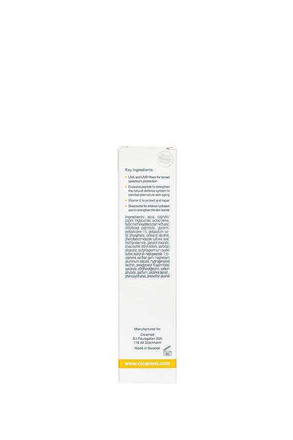 Cicamed Organic Science SPF Booster 30+ Facial Protection UVA/UVB, Anti Pollution Anti-Aging Sunscreen