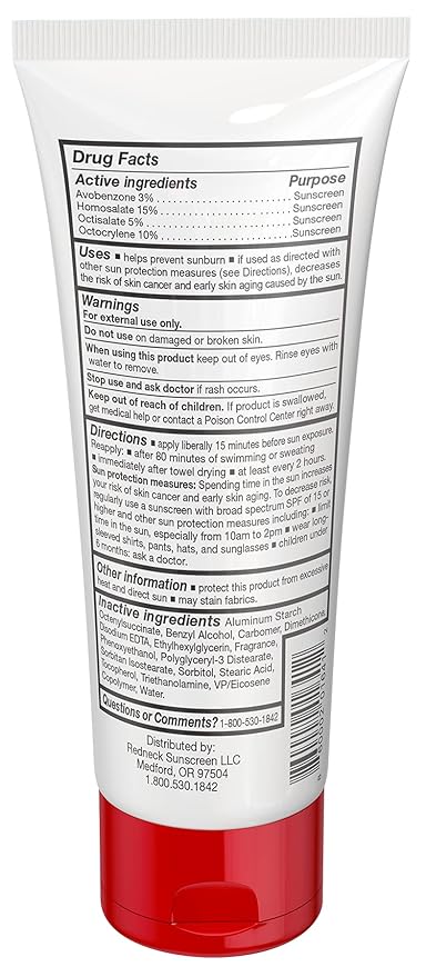 6 Oz SPF 50 Sport Lotion Water/Sweat Resistant Reef Friendly, Non-irritating