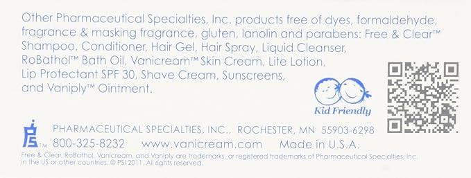 Vanicream Cleansing Bar 3.9 oz For Sensitive Skin, Pack of 4