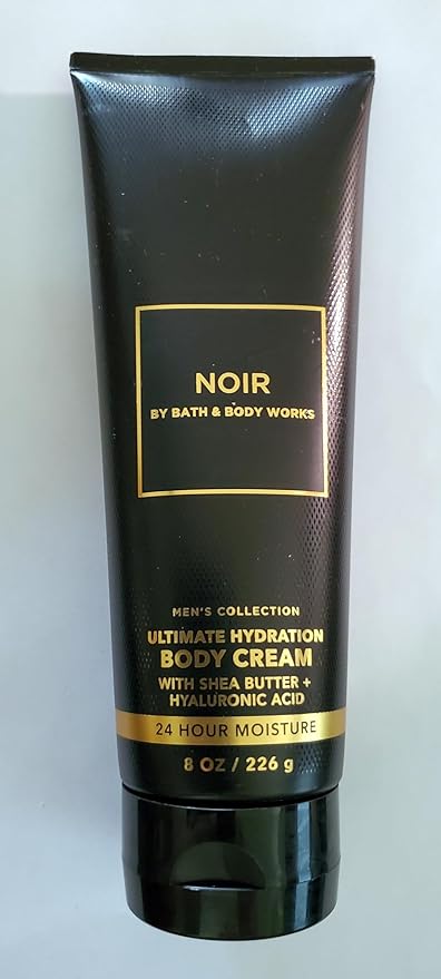 Bath & Body Works Noir Men's 3-in-1 Hair, Face & Body Wash Shower Gel and Body Cream 2 Piece Set