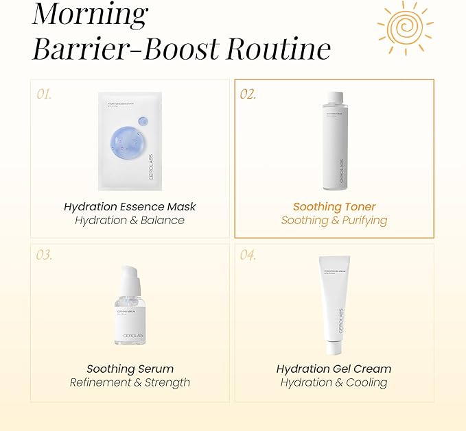 Soothing Toner with Gentle AHA, Hydrating Korean Skincare Toner for Sensitive Skin, Mild Daily Facial Toner, Lightweight K-Beauty Skin Care, Clean Beauty, Vegan