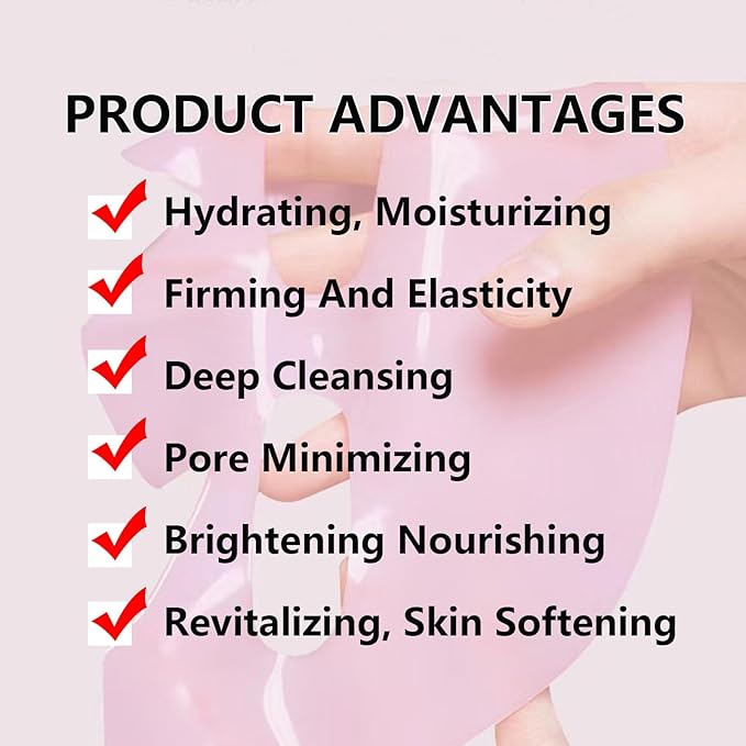 5 EA Deep Collagen PDRN PINK Jelly Gel Mask,Collagen Overnight Face Mask, Hydrating, Firming, Moisturizing, collagen face mask,Korean Skincare