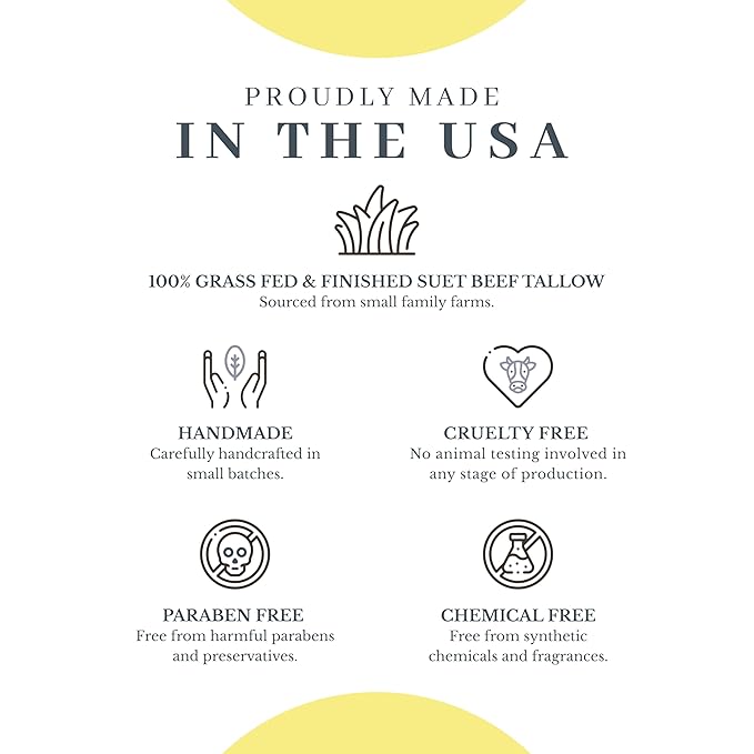 Vanman's Tallow and Honey Balm With No Added Scent (2 Pack) - Beef Tallow Face Moisturizer with Grass-Fed/Finished Beef Tallow for Skin, Organic Raw Honey and Beeswax, Cold Pressed Olive Oil - 2 oz