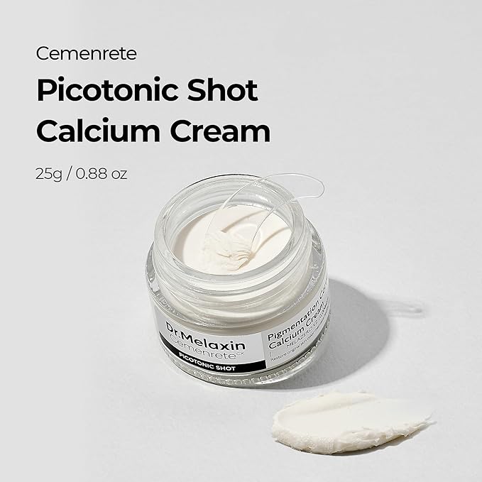 Dr.Melaxin Cemenrete Picotonic Shot Calcium cream for Even Skin Tone & Skin Clarity, 0.88 oz