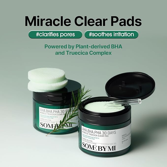 SOME BY MI AHA BHA PHA 30 Days Miracle Toner & Miracle Truecica Clear Pad