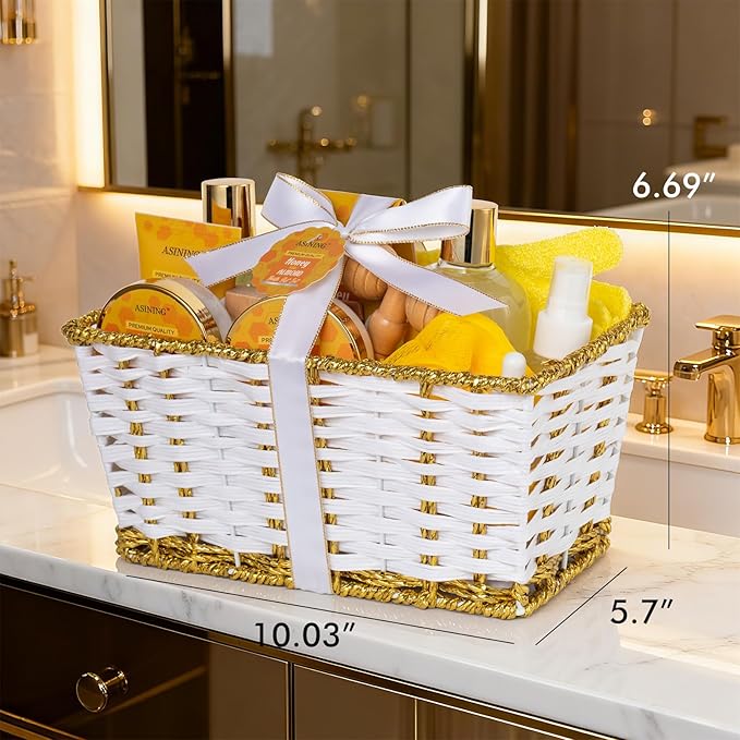 17-Piece Mothers Day Gifts for Women & Men, Almond Luxury Spa Gift Set Bath and Body Gift Basket Set Care Kit Face Skin Care Set, Bath & Body Care Set, Christmas, Valentines, Birthday, Anniversary