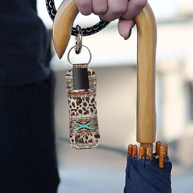 Pensura Chapstick Holder Keychain Fashion 5 Pcs Car Keychain Holder Portable Chapstick Holder Keep from Scratched and Dust