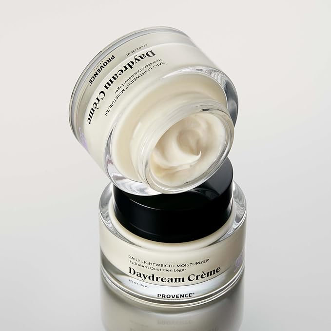 Provence Beauty Daydream Crème – Lightweight Face Moisturizer with Ashwagandha, Vegan Collagen & Immortal Flower – Hydrating Face Cream, Plumps & Balances Skin – 2 fl oz