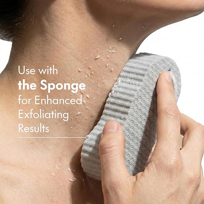 Kojic Acid & Turmeric Body Care Spray, Gentle Exfoliating Texture Care with Soft Sponge Applicator, Daily Body Skin Care for All Skin Types, 200ml