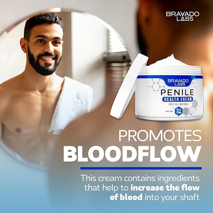 Premium Penile Health Creme for Men – Daily Moisturizer for Dry Skin - Supports Foreskin Restoration - Sensitivity & Tight Intimate Area Relief - 4oz