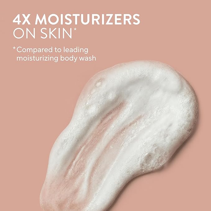 Native Moisturizing Body Wash, Peach & Orange Blossom, 24-Hour Hydration for Dry & Sensitive Skin, Made with Real Shea Butter, Sulfate & Paraben Free, 22 oz