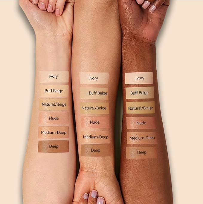 CC Cream for Older Women, Self Adjusting for Mature Skin Reducing Face Makeup for a Glowing Complexion, Moisturizing Concealer Brighten (Buff Beige, 3.21 Ounce (Pack of 1))
