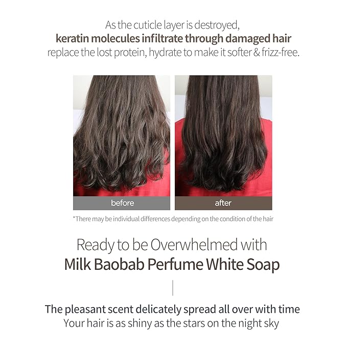 Hydrating Shampoo for Dry Hair, Nourishing Korean Hair Care, Long-Lasting White Soap Fragrance, Hydrolyzed Keratin, Paraben-Free, 16.9 fl oz