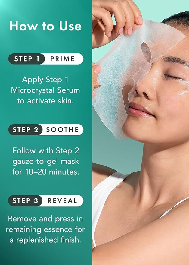 Rael Face Mask – Deep Hydration & Moisturizing Sheet Masks, Daily Skincare, Advanced PM Routine for Glowing Skin, Korean Skin Care (2-Step Blemish Recovery, 4 Count)