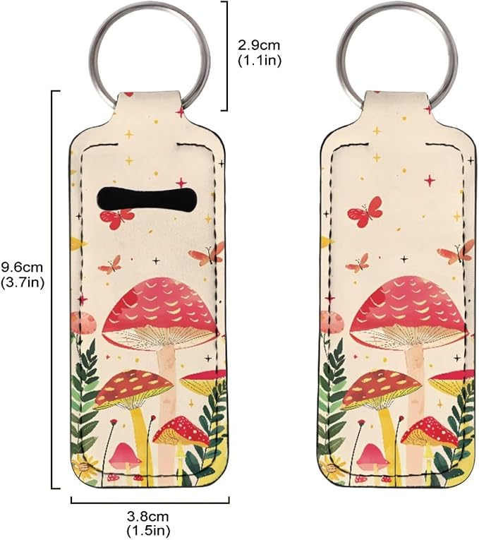 Pensura Chapstick Holder Keychain Fashion 5 Pcs Car Keychain Holder Portable Chapstick Holder Keep from Scratched and Dust