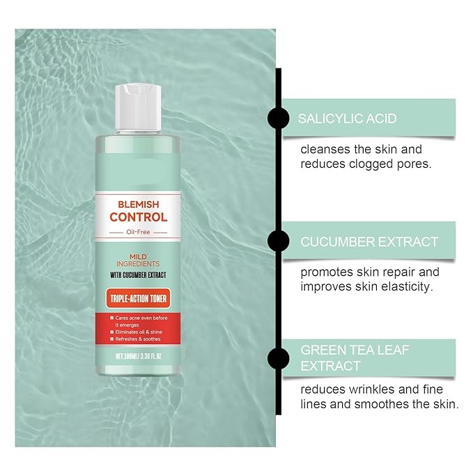 Gentle Facial Toner - Fades Acne & Closed Comedones, Cleans Impurities, Nourishes & Repairs Facial Skin(2PCS)