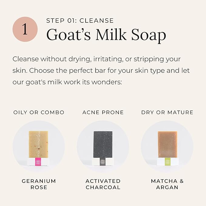 Little Seed Farm Matcha & Argan Bundle - Moisturizer + Soap + Elasticity Serum + Facial Mist Toner