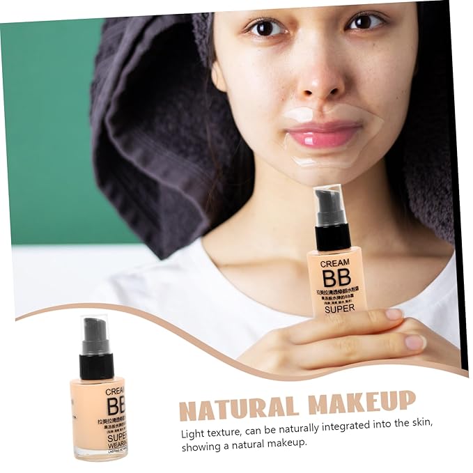 Baluue Hydrating Tinted Cream Full-coverage Foundation Concealer Correcting Makeup Base for Skin Types Non-comedogenic Aging Formula