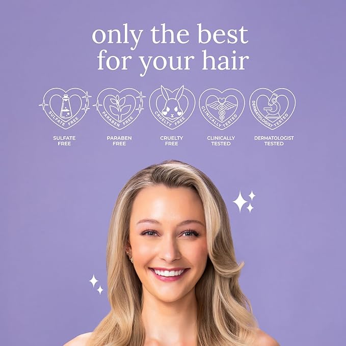 Luseta Biotin Trio Hair Care Set Moisturizing Shampoo and Conditioner Set 16.9 oz*2 and 3.38 oz Hair Serum Thickening for Thinning Damaged Dry Hair
