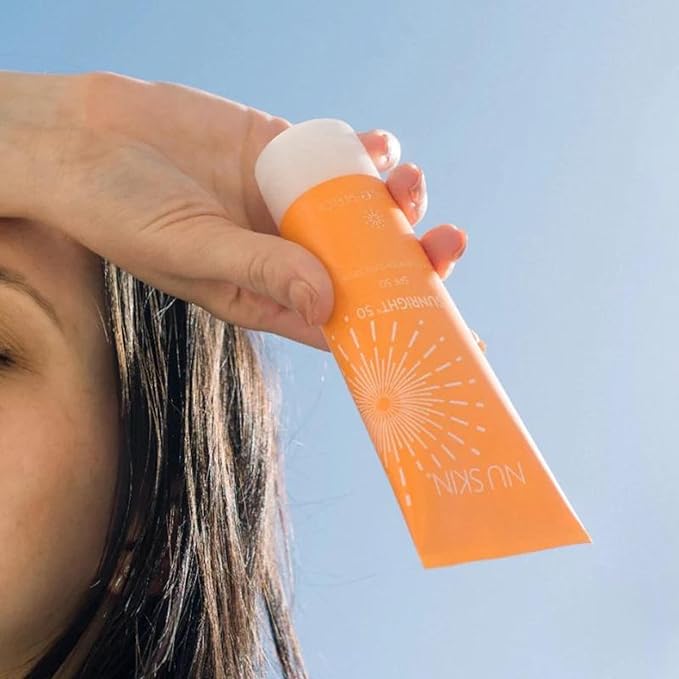 Nu Skin Sunright® Face & Body Sunscreen SPF 50 | Broad-Spectrum UVA/UVB Protection | Non-Greasy & Water-Resistant Formula | Antioxidant-Infused | 3.4 fl. oz.