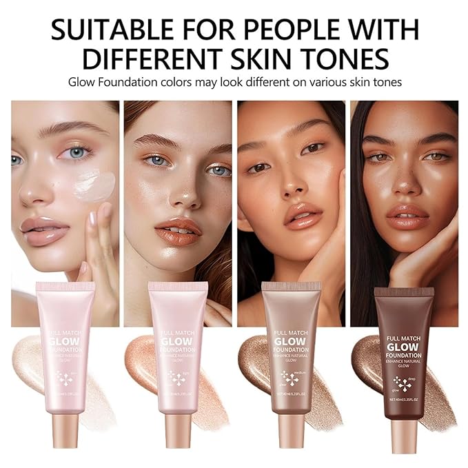 Skin-Nourishing All-in-1 BB Cream Foundation – Tinted Moisturiser & Skin Tint Concealer, Natural Luminous, Hydrating (#02)
