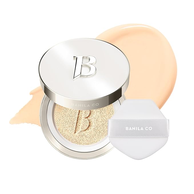 BANILA CO Covericious Ultimate Cover Cushion | Pore Blurring & Seamless Finish | Up to 100HR Long-Wear Matte Foundation | 20 Inclusive Shades | Korean Cushion Foundation (14g / 0.49 oz), 21W IVORY