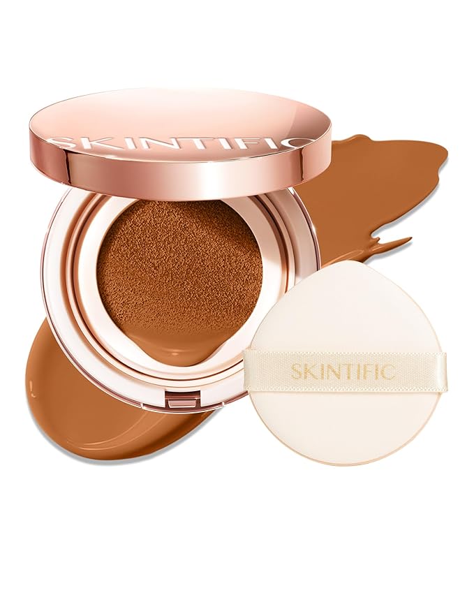Full Coverage Cushion Foundation #07N Soft Caramel| Satin Glow Finish, Oil-Control & Waterproof, Buildable Tattoo Cover Cushion for All Skin Types
