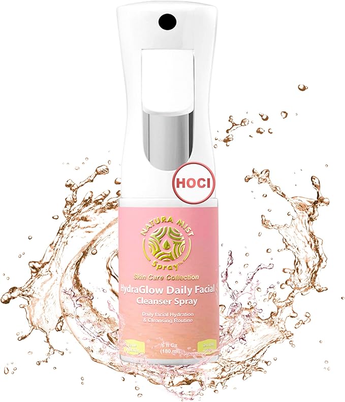 Natura Mist Hypochlorous Acid HOCl Spray for Face & Skin, Daily Cleanser & Hydrating Toner - Hypoallergenic, Alcohol-Free Gentle Mist for Sensitive Skin – 6 oz